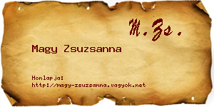 Magy Zsuzsanna névjegykártya